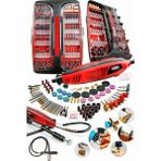 PremiumPort Pvc Çantalı 171 Parça Hobi Gravür ve Mini Taşlama Seti, 6 Kademe Devir - Seçenek 1