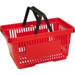 PremiumPort Renkli 22 Litre Market ve Alışveriş El Sepeti, Pratik ve Hafif Kullanım - Seçenek 1 - Açık Gri