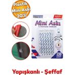 PremiumPort Şeffaf Plastik Mini Askı 20 Adetli, Banyo, Lavabo ve Mutfak Için Ideal - Seçenek 1 - Altın