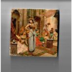 PremiumPort Şık Doğal Taş Banyo Gider Kapağı 10X10 cm - Seçenek 1