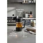 PremiumPort Siyah French Press 350 Ml, Pratik ve Şık Kahve Demleme Aracı - Seçenek 1 - Antrasit