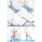 PremiumPort Taşınabilir Pilates ve Crossfit Direnç Seti, Fitness ve Vücut Geliştirme Için - Seçenek 1 - Açık Beyaz - Gri