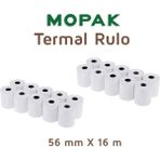PremiumPort Termal Yazar Kasa Pos Rulosu 56MM x 16MT, 20'li Set, Yüksek Kalite ve Dayanıklılık - Ahşap - Seçenek 1