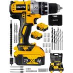 PremiumPort Xr 21V 5AH Metal Şanzıman Çift Akülü Darbeli Vidalama Matkap - Seçenek 1