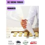 PremiumPort Yıkanabilir Bez Pasta Sıkma Torbası, Dayanıklı ve Tekrar Kullanılabilir - Mercan