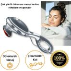 PremiumPort Yumuşak Doku Masaj Aleti 3 Başlı Kas Gevşetici ve Kan Dolaşımı Destekleyici - Bej