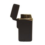 PremiumQuality Siyah Tek Torch Pürmüz Metal Puro Çakmağı