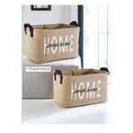 PRENDİ HOME 2'li Home Set Jüt, Dolap Içi Çamaşır Çocuk Odası Oyuncak Düzenleyici Katlanır, Saklama Sepeti Organi