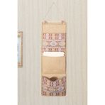 Prendi Home Etnik Garnili 3 Cepli Çok Amaçlı Askılı Duvar Tipi Dolap Içi Banyo Mutfak Düzenleyici Organizer 20 x 60