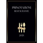 Prenotazioni ristorante 2025: Agenda prenotazioni ristorante 2025 datate, doppia pagina ( prenzo e cena ) | 365 giorni 2 pagine per giorno | calendario, rubrica contatti, pagine per appunti, A4.