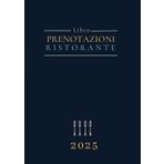 Prenotazioni Ristorante 2025: Doppia pagina solo nei giorni festivi e da venerdì a domenica, 1 pagina non festivi, da lunedì a giovedì - Agenda ristorante grande