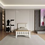 Prens Genç Odası Karyolası, Soft Beyaz , 90X200