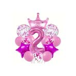 Prenses Taç Folyolu Yaş Balon Set, 2