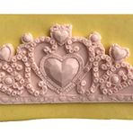 Prenses Tacı Dekoratif Kenar Silikon Pasta-Kokulu-Taş Ve Sabun Kalıbı 17x6,5x0,5 cm