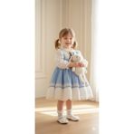 prenses tasarım atolyesi Bebe mavi vintage elbise