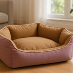 Prenses Yatak Kedi & Köpek Yatağı Şık Dayanıklı ve Ultra Yumuşak (Pembe)