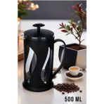 Prensli Çay ve Kahve Presi 500 ml – Şık ve Kullanışlı Tasarım - Seçenek 1 - Ahşap