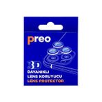 Preo Dayanıklı iPhone 13 Mini/Iphone 13 İkili 3D Lens Koruma