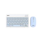 Preo K9 Mini Tv Tablet ve Telefon Uyumlu Kablosuz Klavye Mouse Mavi Set - Beyaz