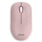 Preo M19 Ergonomik Pastel Kablosuz Sessiz Pembe Mouse