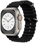 Preo Ocean Watch Band 42 44 45 49mm Siyah Akıllı Saat Kordonu