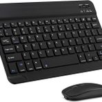 Preo Ptab P10 10.1" Uyumlu Kablosuz Bluetooth Şarjlı Klavye Ve Şarjlı Mouse Seti - Siyah