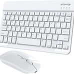 Preo Ptab P8 8" Uyumlu Kablosuz Bluetooth Şarjlı Klavye Şarjlı Mouse Seti - Beyaz