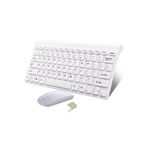 Preo PTAB T10 10.1" Tablet Uyumlu Kablosuz Taşınabilir Q Klavye Ve Mouse Set BEYAZ