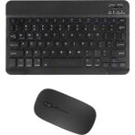 Preo Ptab T10 10.1" Uyumlu Kablosuz Bluetooth Şarj Edilebilir Klavye Mouse Seti - Siyah