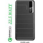 Prepare 10.000 Mah Powerbank Pd-22.5 Watt Qualcomm Quick Süper Hızlı Şarj Powerbank Iphone &andorid Uyumlu - Siyah