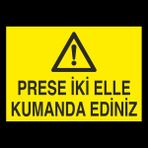 Prese Iki Elle Kumanda Ediniz 20 x 30 cm