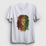 Presmono 265129TT Unisex Beyaz Lion Bob Marley Sweatshirt