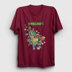Presmono All Minecraft Kırmızı Unisex T-Shirt