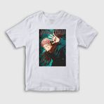 Presmono Anime Jujutsu Kaisen Unisex Beyaz Çocuk T-Shirt
