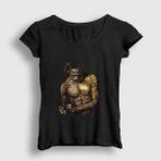 Presmono Astro Astroworld Travis Scott Siyah Kadın T-Shirt