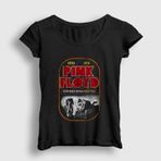 Presmono Atom Heart Mother Pink Floyd Siyah Kadın T-Shirt