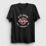 Presmono Bad Boys Mötley Crüe Siyah Kadın T-Shirt