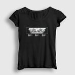 Presmono Bakugo Eyes Anime Boku No Hero Academia Siyah Kadın T-Shirt