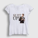 Presmono Beyaz Barney How I Met Your Mother Kadın T-Shirt