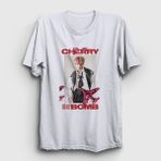 Presmono Beyaz Cherry Bomb K-Pop Nct 127 Kadın T-shirt