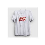 Presmono Beyaz Logo Daft Punk Unisex T-Shirt