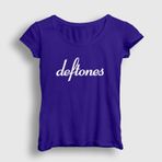 Presmono Beyaz Logo Deftones Kadın T-shirt