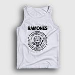 Presmono Beyaz Logo Ramones Erkek Atlet