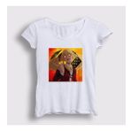 Presmono Beyaz Mary Anime Kakegurui Kadın T-Shirt