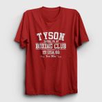Presmono Boxing Club Mike Tyson Kırmızı Unisex T-Shirt