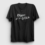 Presmono Brush Panica At the Disco Beyaz Unisex T-Shirt