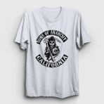Presmono California Sons of Anarchy Beyaz Unisex T-Shirt