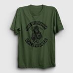 Presmono California Sons Of Anarchy Haki Unisex T-Shirt