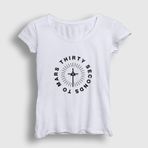 Presmono Circle 30 Seconds to Mars Siyah Unisex T-Shirt