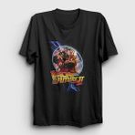 Presmono Clock Film Geleceğe Dönüş Back To The Future Siyah Unisex T-Shirt